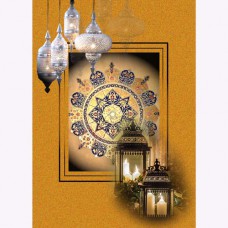  GREETING CARD Illuminated Mandala